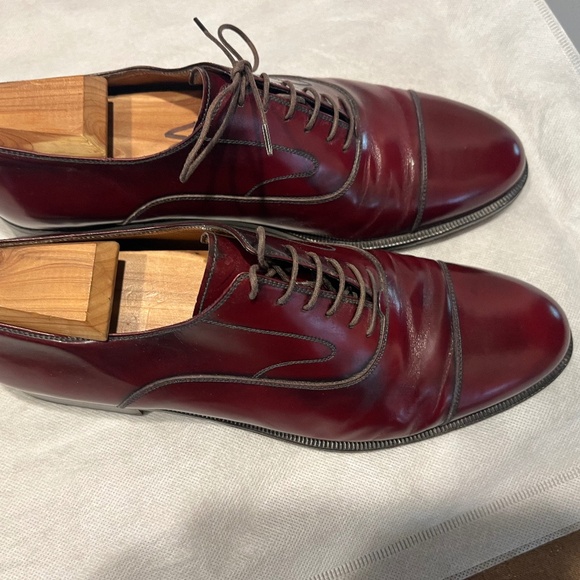 Ferragamo cap toe shoes size 9 1/2 - Picture 3 of 13